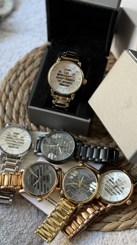 ساعة Armani نبض - شعار / شامل علبة الشركة الاصلية